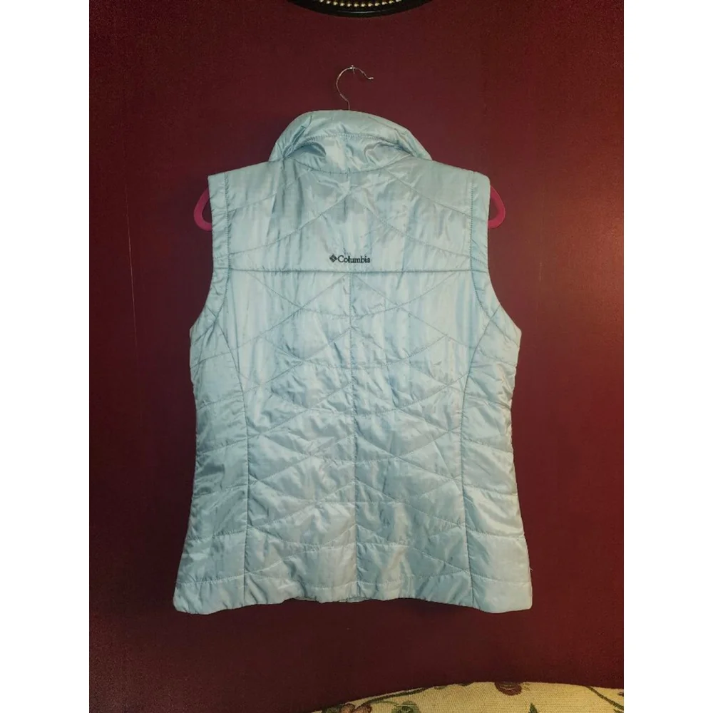 Columbia Omni Shield Thermal Puffer Vest Large Baby Blue - Picture 2 of 4